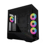 Lian-Li Vector V100 Mid-Tower Computer Case, 4x 120mm Pre-Installed Fan, Up to 360mm Radiator & 7x 120mm Fan Support, 4mm Tempered Glass, Steel & Plastic Materials, Black | V100RX